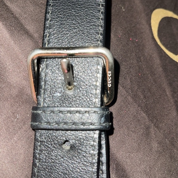 Preloved Gucci saddle bag black adjustable strap for shoulder or crossbody. - Picture 6 of 9